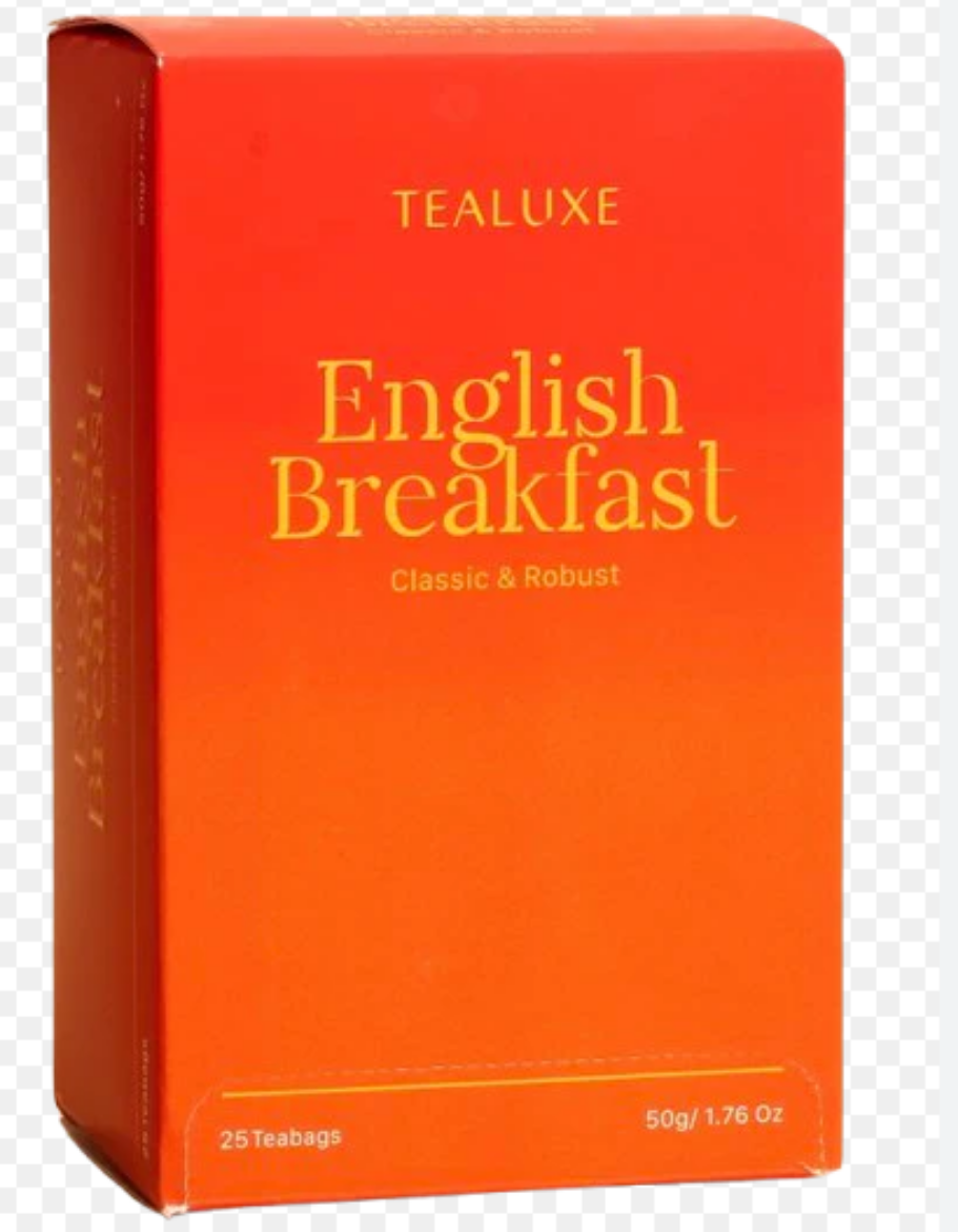 Picture of 25X6 ENGLISH BREAKFAST ENVELOPE TEA TEALUX 1000/CTN