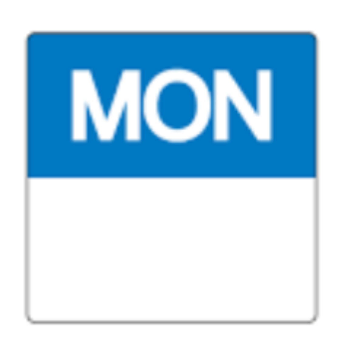 Picture of FOOD LABEL, MONDAY 25MM 100/ROLL