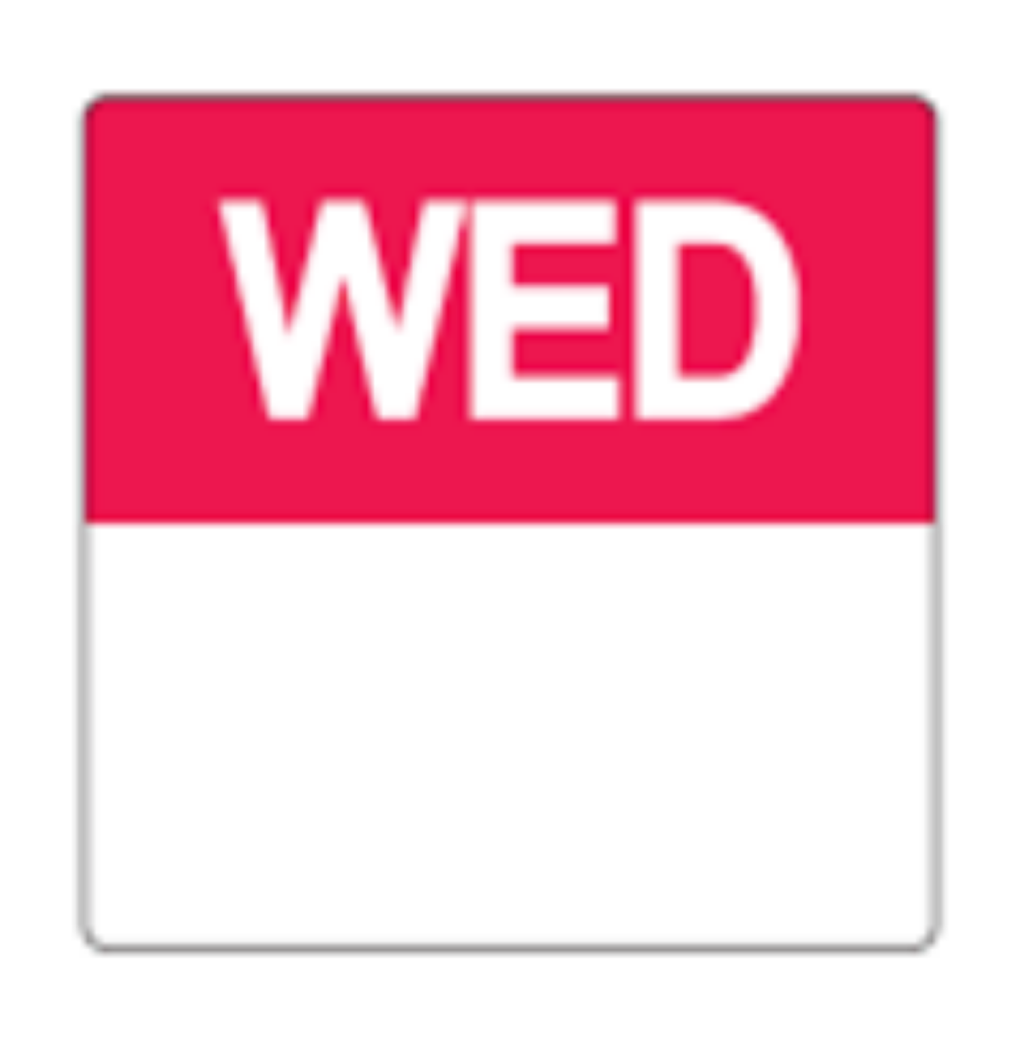 Picture of FOOD LABEL, WEDNESDAY 25MM 100/ROLL