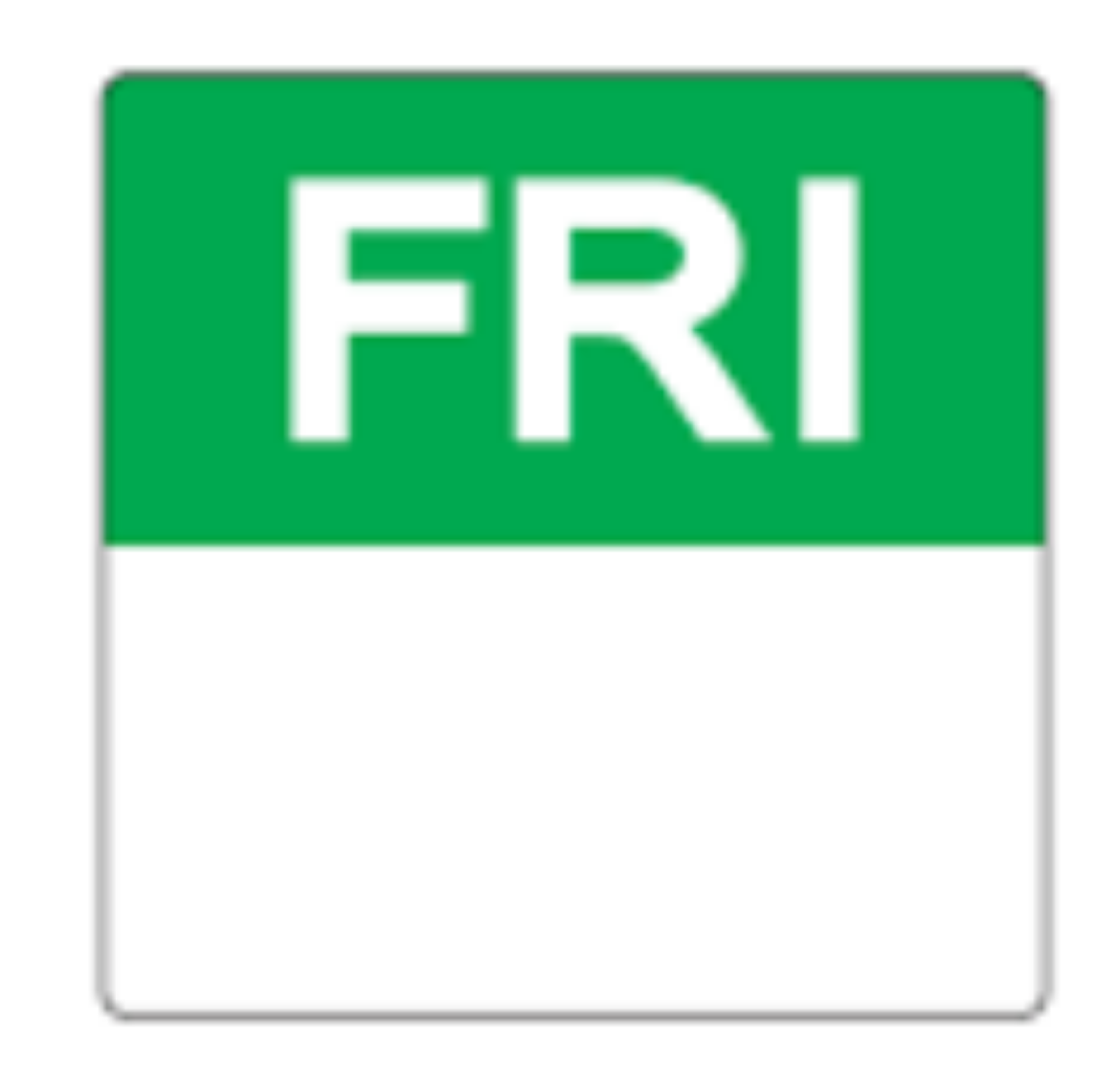 Picture of FOOD LABEL, FRIDAY 25MM 100/ROLL