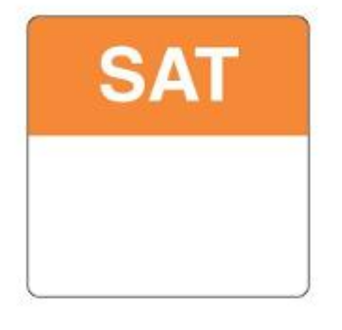 Picture of FOOD LABEL, SATURDAY 25MM 100/ROLL