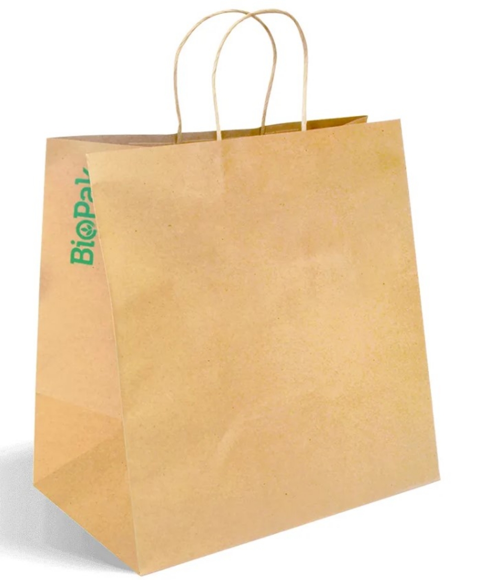 Picture of BAG, CARRY KRAFT TWIST HANDLE 370x355+220 (JUMBO) 150/CTN