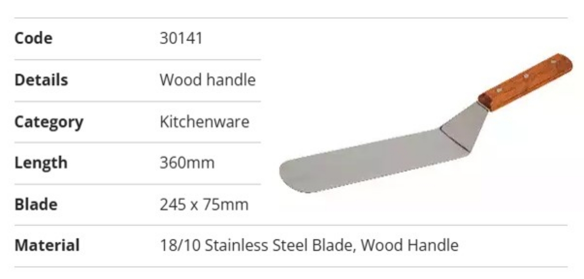 Picture of FLEXIBLE TURNER WOOD HANDLE-245x75mm