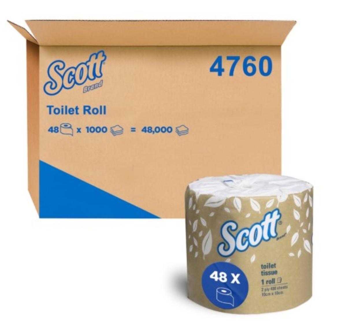 Picture of TOILET PAPER, 1000 SHEET 1PLY SCOTT 48/CTN