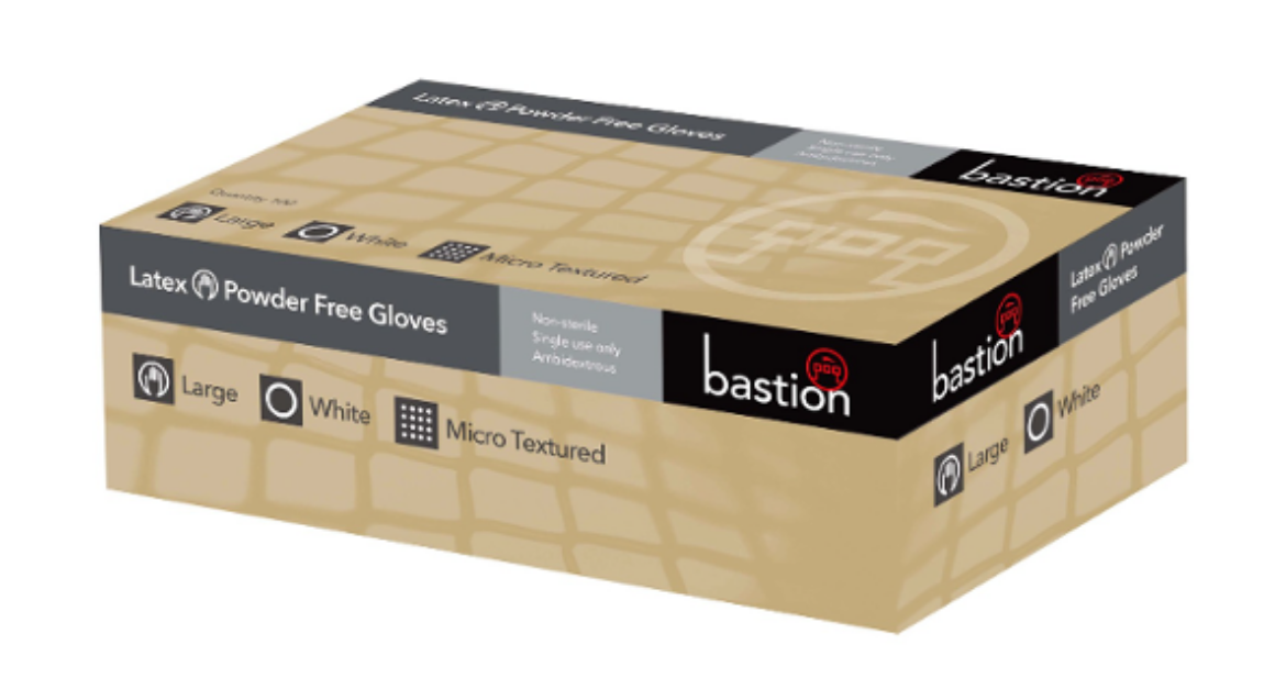 Picture of LATEX P/F GLOVES LARGE 100/PACK