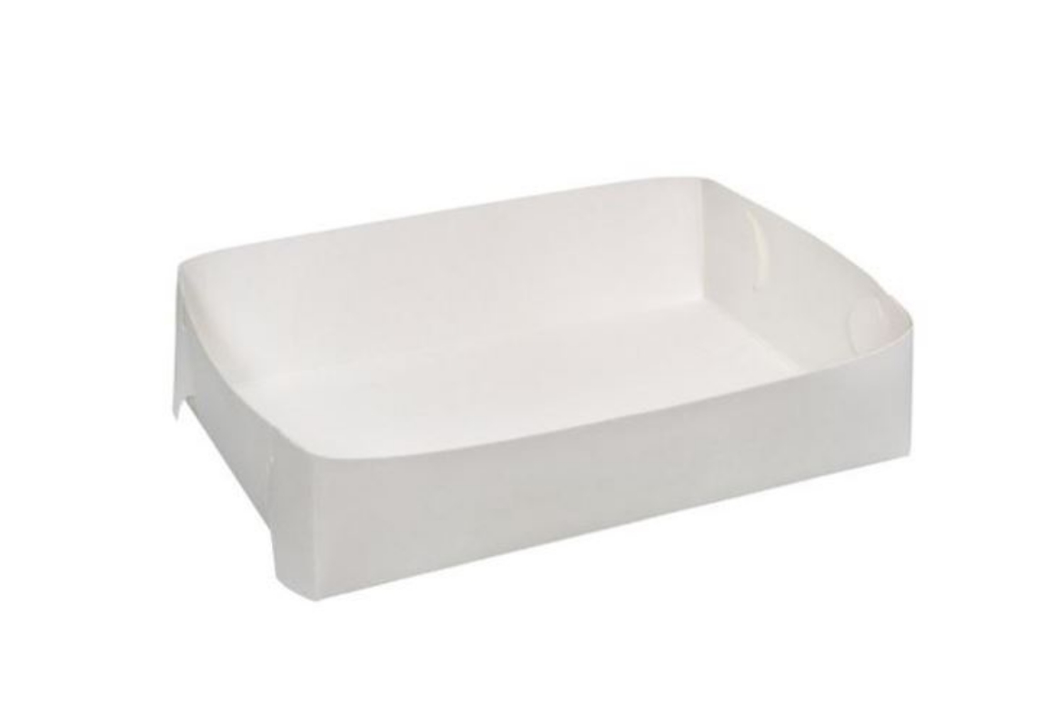 Picture of CAKE TRAY WHITE SMALL 184X125X45 200/PKT