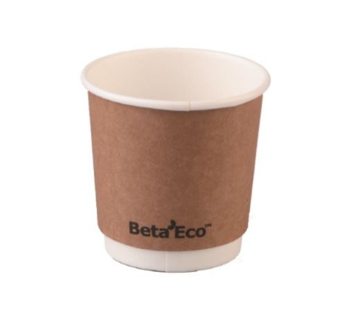 Picture of CUP, COFFEE 8oz KRAFT SINGLE WALL BETAECO (80mm) 500/CTN