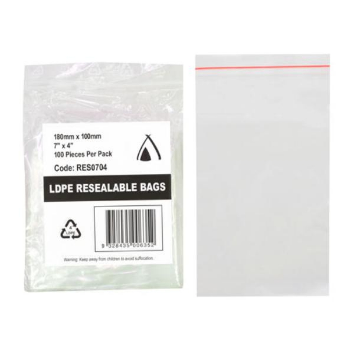 Picture of PRESS SEAL REUSABLE BAG 7X4" (180x100mm) 1000/CTN