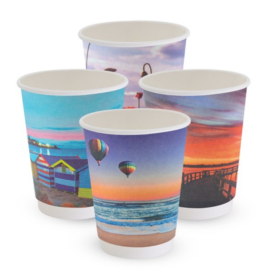 Picture of CUP, COFFEE 16OZ D/W PLA SMOOTH POSTCARD CUP (90MM) 500/CTN
