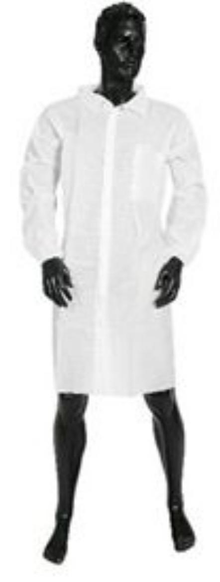 Picture of LAB COAT WHITE WITH VELCRO 50/CTN