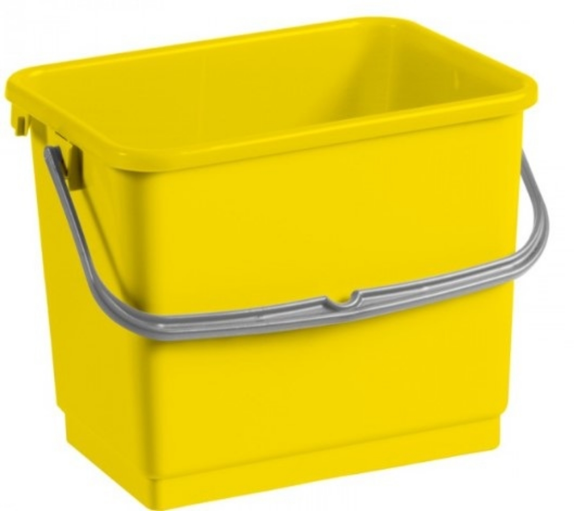 Picture of BUCKET, YELLOW WITH OUTSIDE HANDLE 4L (INTERCLEAN)