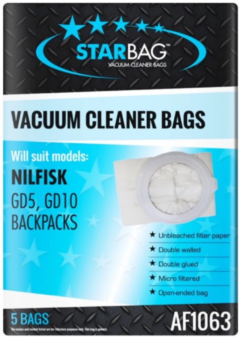 Picture of VACBAG NILFISK GD5 / GD10 5/PACK