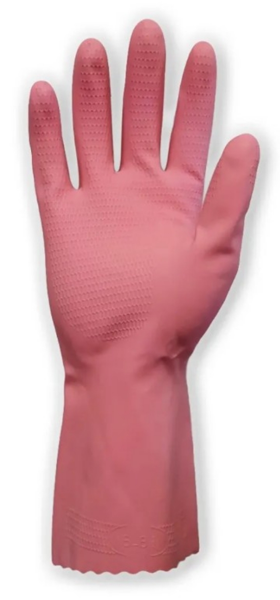 Picture of GLOVE, RUBBER SILVER LINED PINK MEDIUM 12/PACK