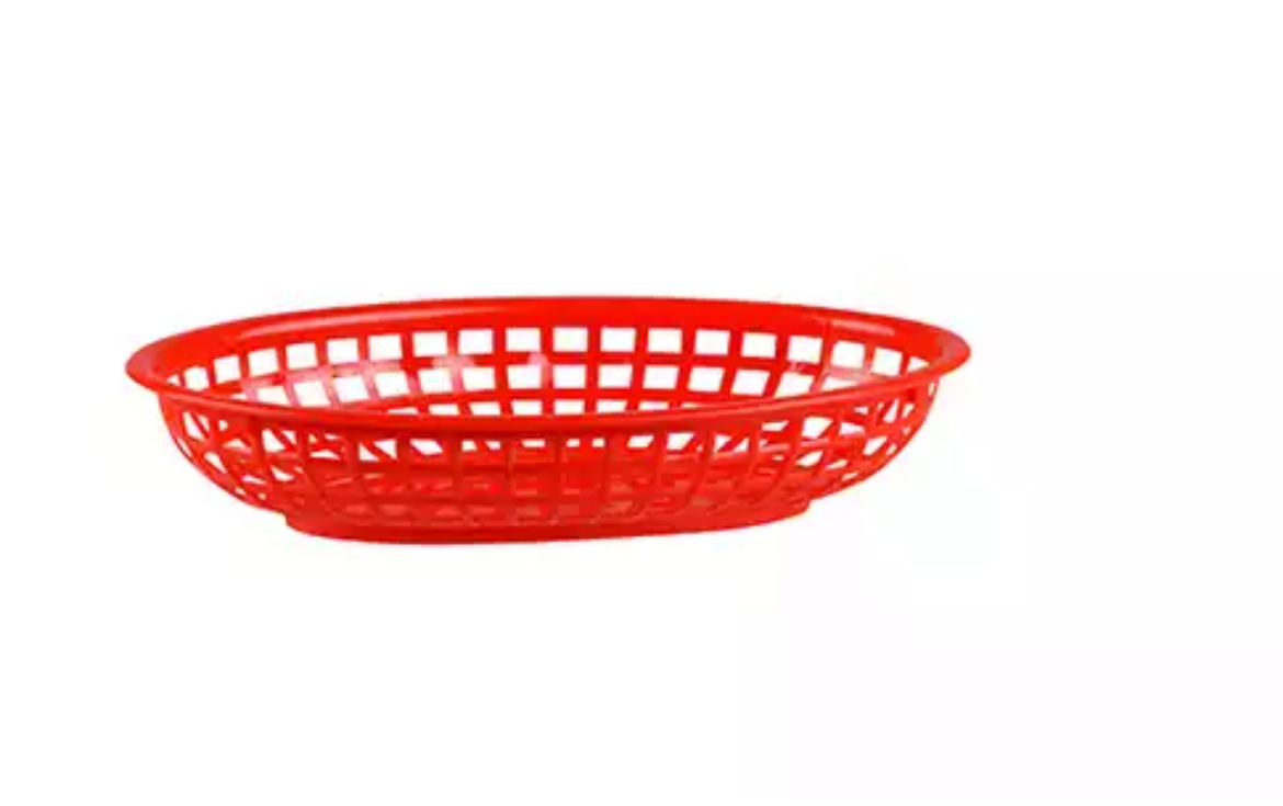 Picture of SERVING BASKET PP OVAL RED 240X150X50MM 36/CTN