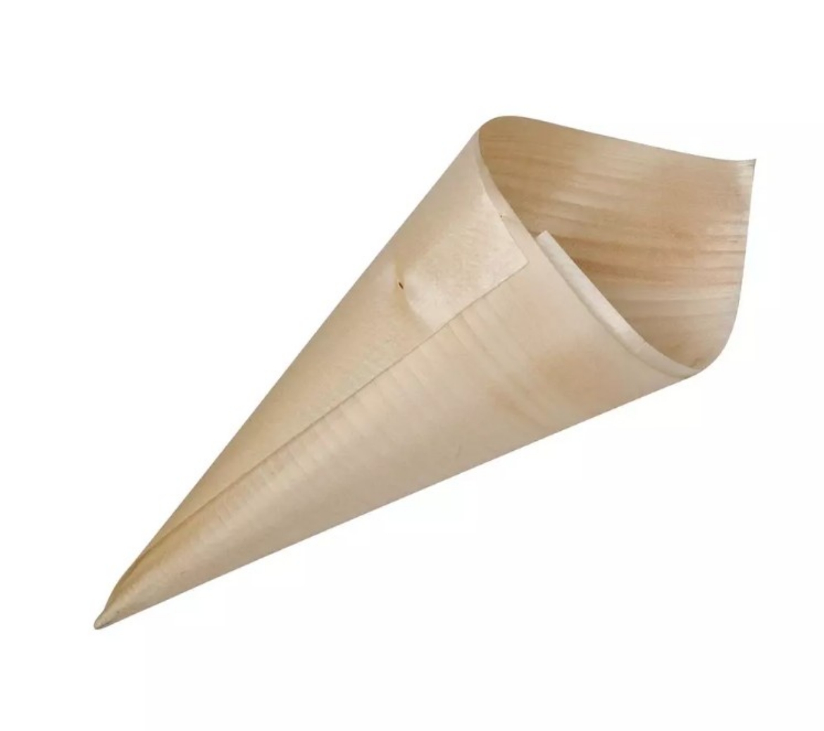 Picture of BIO WOOD FOOD CONE 230MM 250/CTN