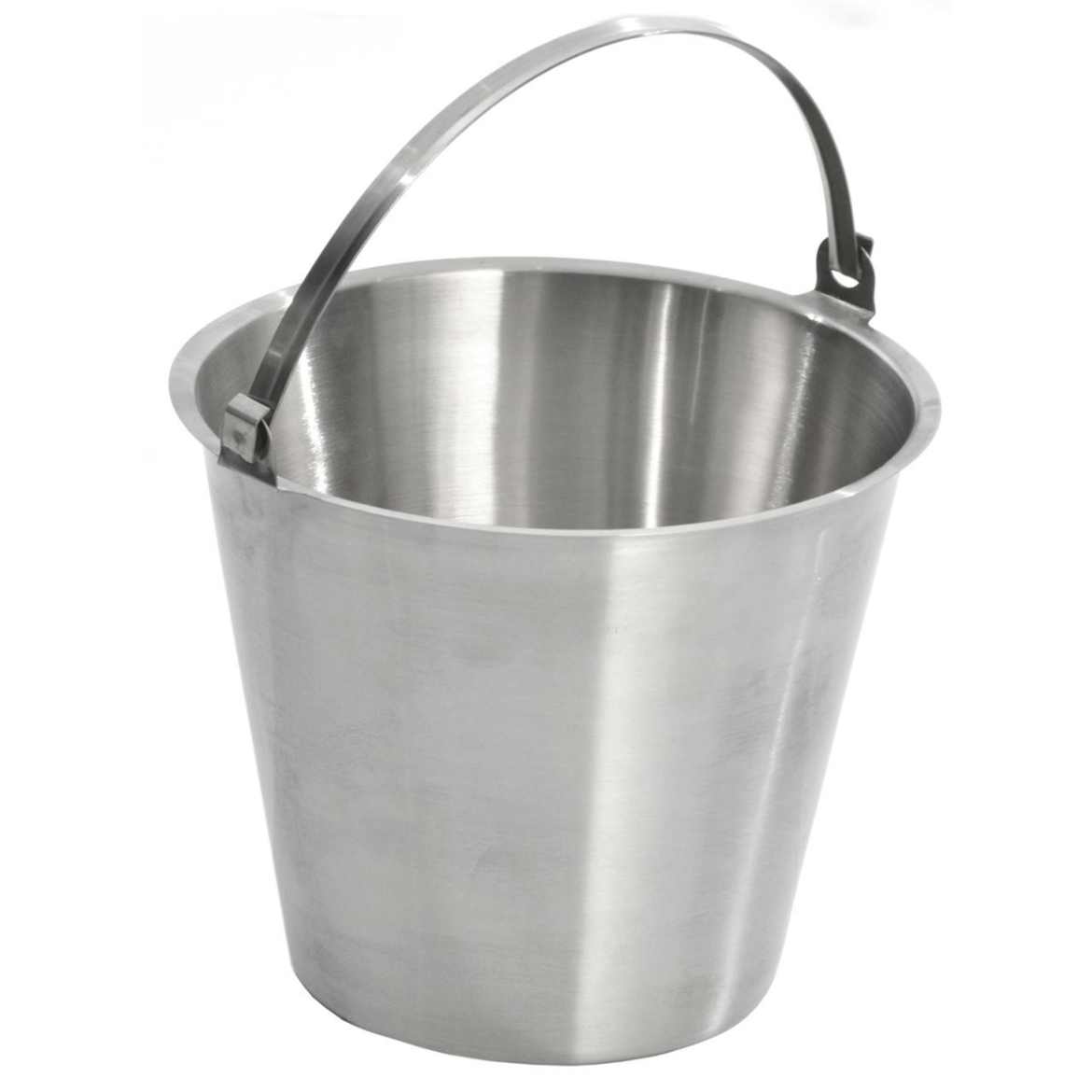 Picture of BUCKET, WINE STAINLESS STEEL WITH HANDLE 13LTR 12/CTN
