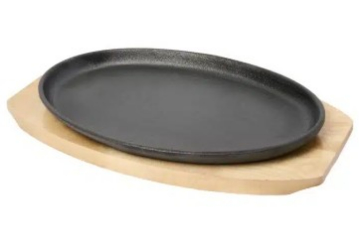 Picture of KH KHAST OVAL SIZZLE PLATE WITH TRAY 270 X 180MM 12/CTN