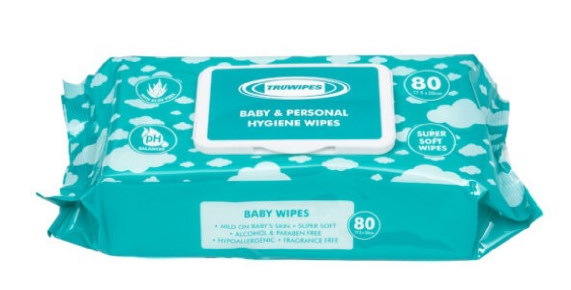 Picture of BABY WIPES - REGULAR 80 SHEETS/PKT (20x17.5cm) 12/CTN