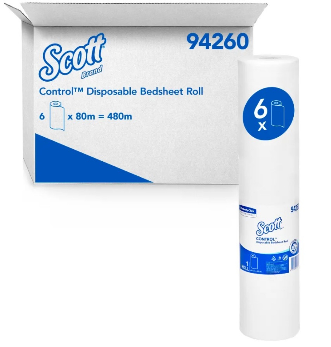 Picture of SCOTT BEDSHEET ROLL 80M/ROLL 6/CTN