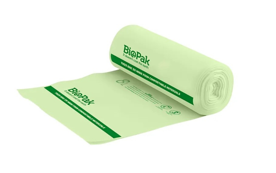 Picture of BIN LINER 8LTR BIOPLASTIC - GREEN 1000/CTN