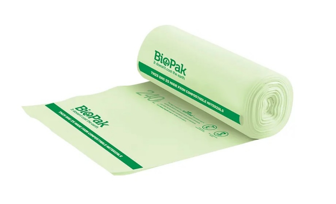 Picture of BIN LINER 240LTR BIOPLASTIC - GREEN 144/CTN