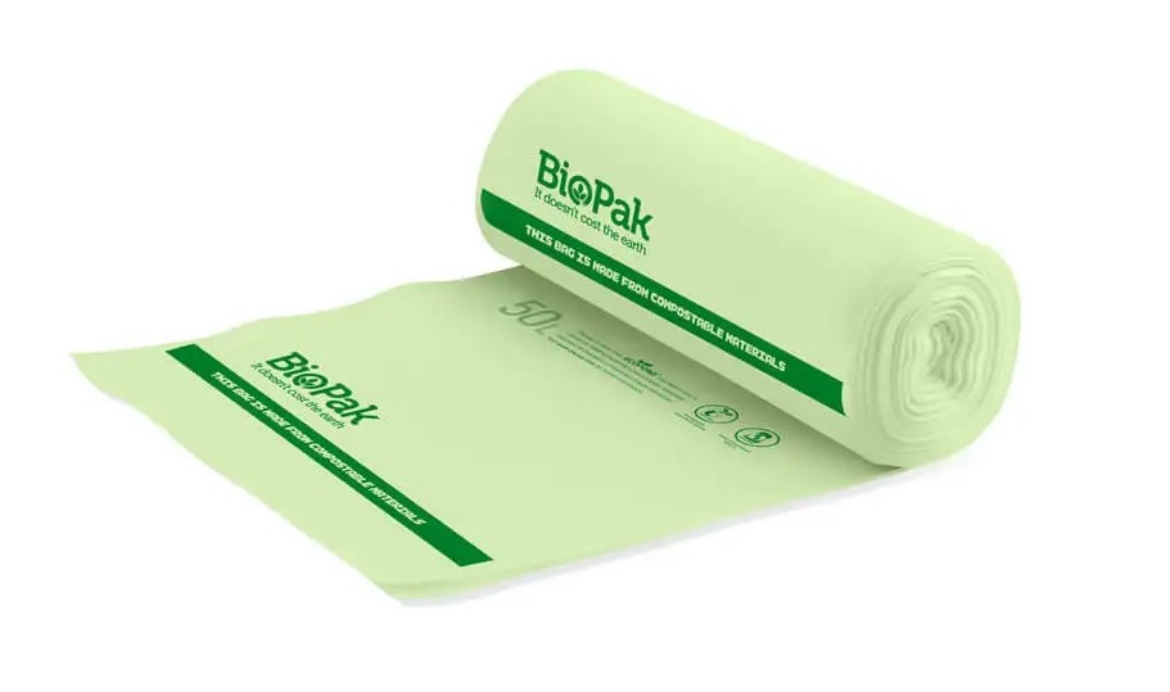 Picture of BIN LINER 50LTR BIOPLASTIC - GREEN 540/CTN