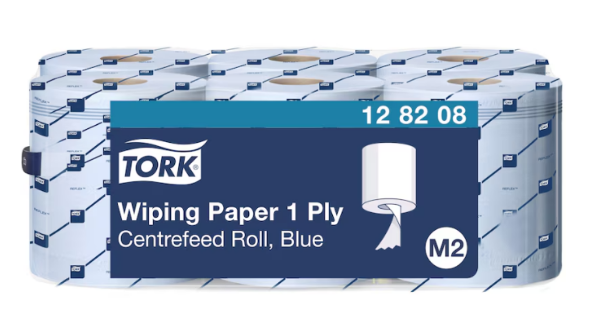 Picture of TOWEL, CENTREFEED TORK BLUE 1PLY 320M/ROLL CTN6