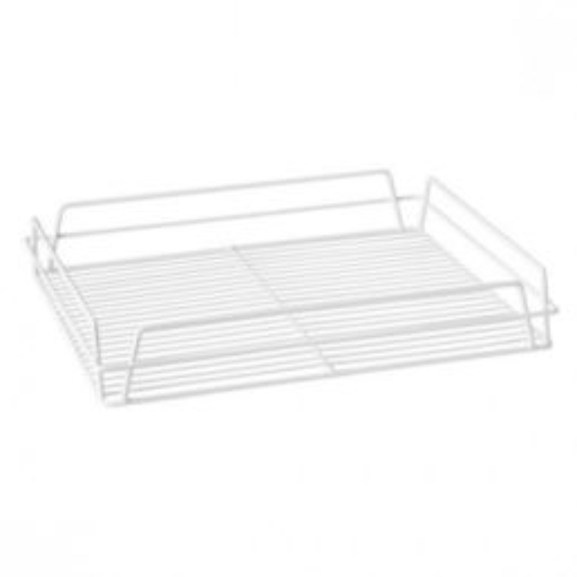 Picture of WHITE PVC GLASS BASKET 17X14" - 435X355X75MM - RECTANGULAR