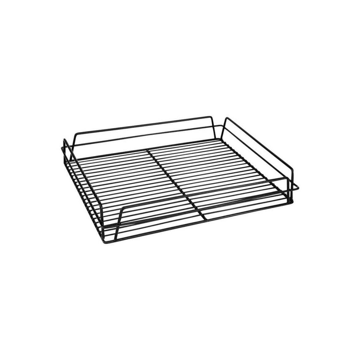 Picture of BLACK PVC GLASS BASKET 17X14" - 435X355X75MM - RECTANGULAR
