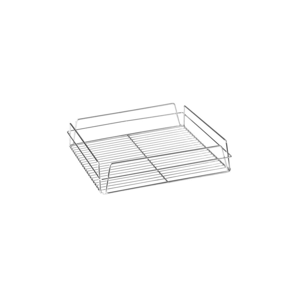 Picture of CHROME GLASS BASKET 17X14" - 435X355X75MM - RECTANGULAR