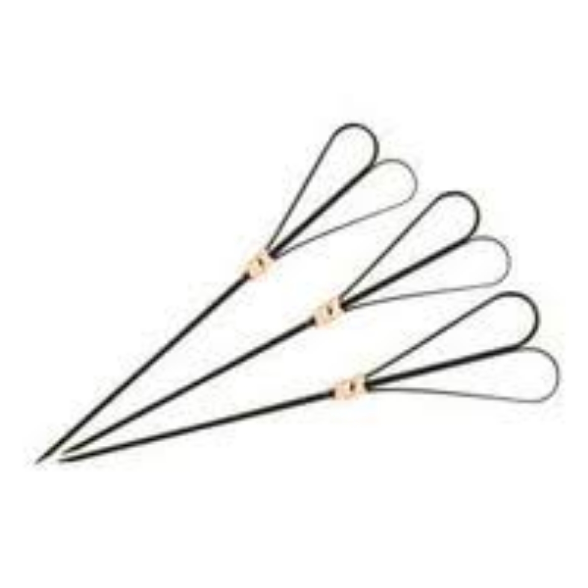 Picture of SKEWER, 180mm HEART BLACK 100/PACK