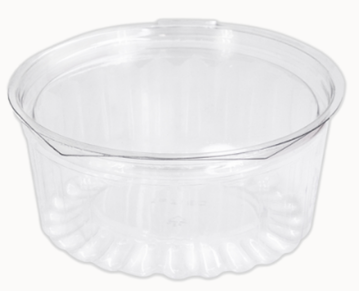 Picture of SHOBOWL, 8oz FLAT HINGED LID 50/PACK - 250/CTN