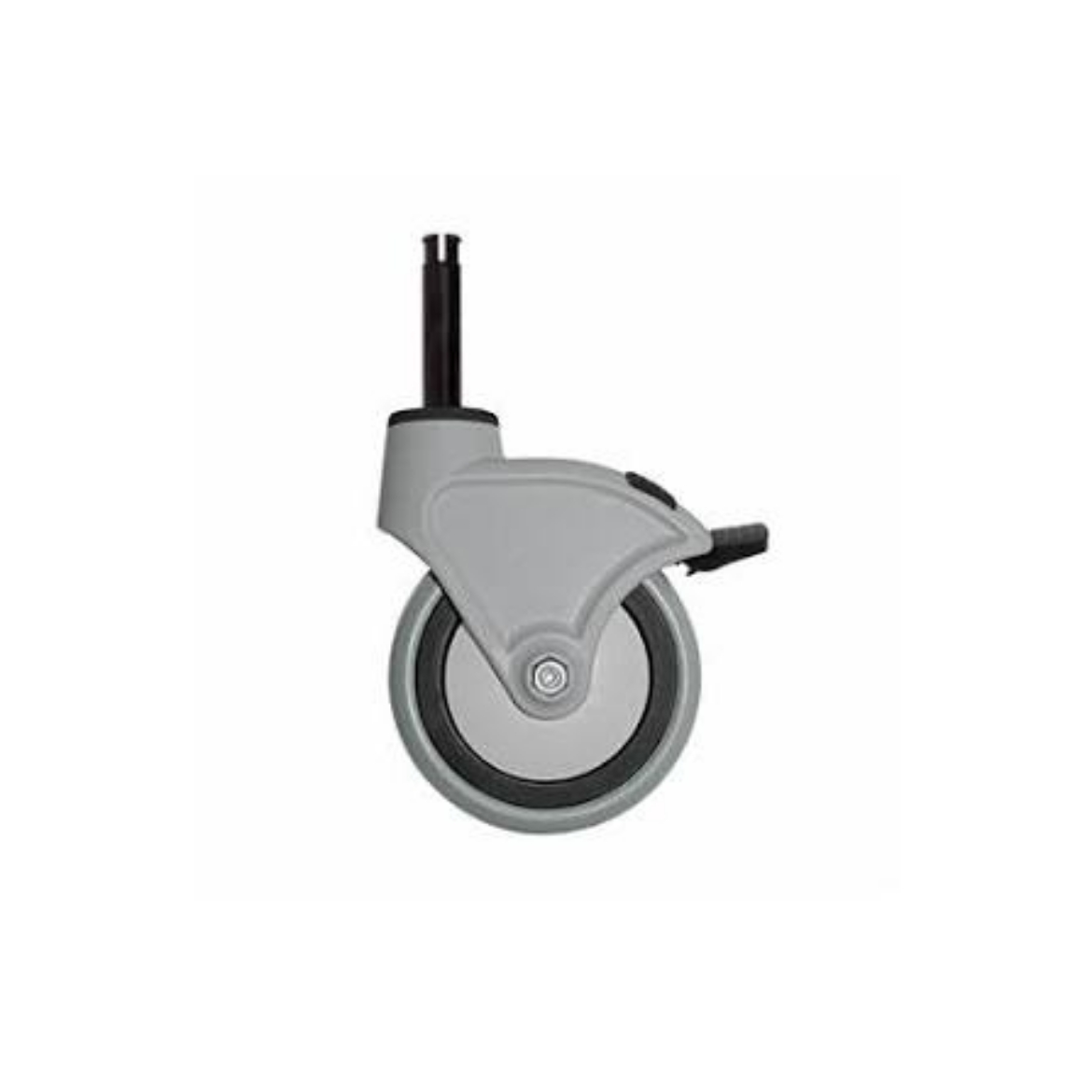Picture of MAGIC TROLLEY GREY RUBBER WHEEL WITH BRAKE 150MM