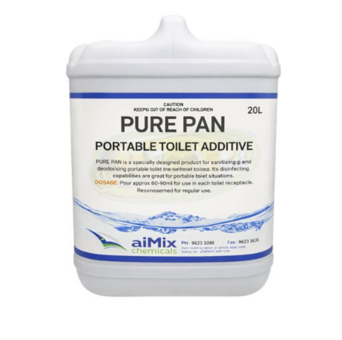 Picture of PURE PAN PORTABLE TOILET CHEMICAL 20L