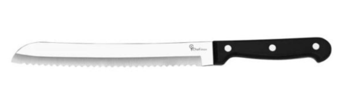 Picture of GET SET BREAD KNIFE S/SWITH BLACK HDL 200mm