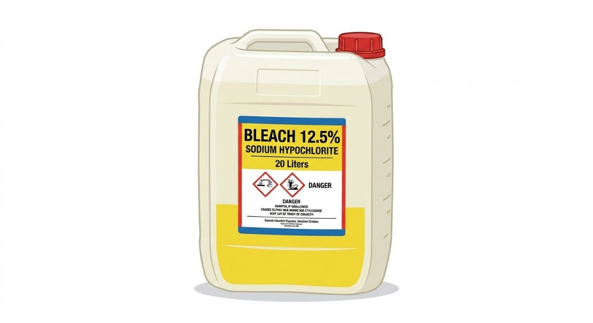 Picture of BLEACH 12.5% SODIUM HYPOCHLORITE 20L